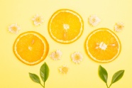 黄色橙子背景图片