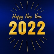 2022年新年快乐英文图片