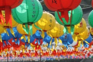 韩国庙会装饰灯笼图片