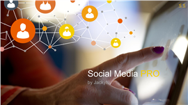 社会媒体移动互联数据分析PPT模板
