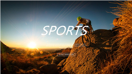 高端运动品牌产品市场宣传PPT模板