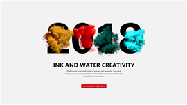 水墨创意商务通用PPT模板