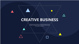 欧美风创意商务PPT模板