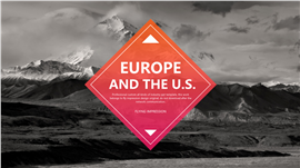 欧美风商务总结汇报PPT模板