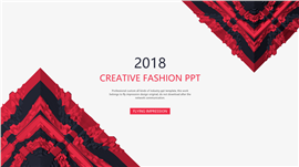 创意时尚名片风格PPT模板