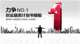 创业融资企业展示PPT模板