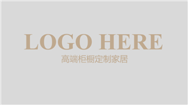 纯英文版高端柜橱定制家居PPT模板