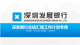 深圳发展银行专用PPT模板