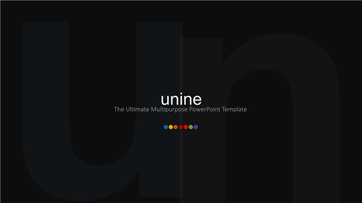 精品暗黑高端商务通用PPT模板