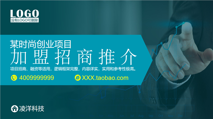 创业项目加盟招商推介融资路演PPT模板
