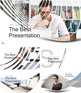 创意设计欧美商业计划书PPT模板