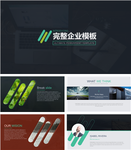 完整企业商务项目介绍PPT模板