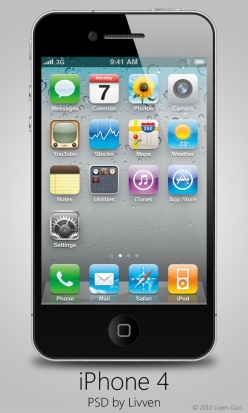 iphone4手机界面PSD素材