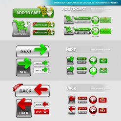 图标按钮PSD素材下载