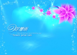 花瓣雨婚纱模板psd素材下载