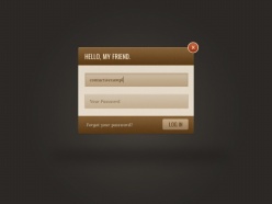 登陆对话框psd素材