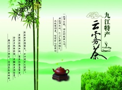 云雾茶宣传册psd素材