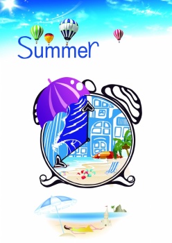 夏季休闲psd海报设计