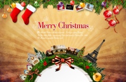 韩国圣诞节海报源文件