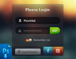 登录页面PSD免费下载