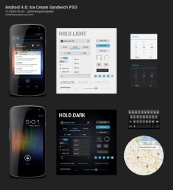 安卓4.0UI元素设计源文件