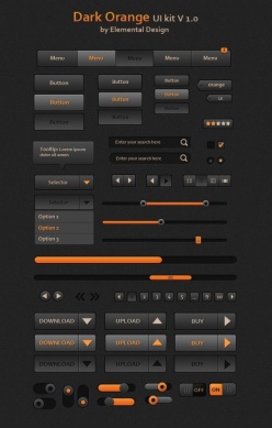 深橙色的UI工具包