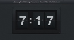 网页时钟PSD分层下载