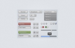 网页常用元素PSD下载