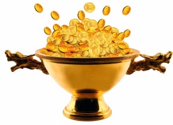 金币碗PSD分层设计素材
