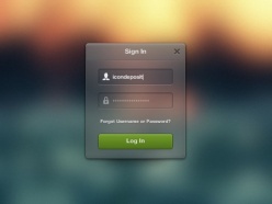 登陆框PSD免费素材