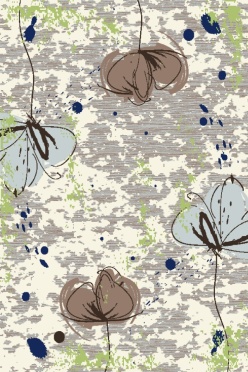 创意蝴蝶花背景PSD