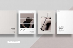 简约明信片模板