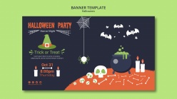 万圣节派对网页banner设计
