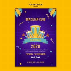 2020年巴西俱乐部狂欢节海报