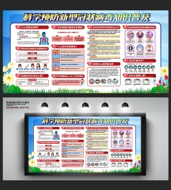 科学防疫知识普及宣传栏