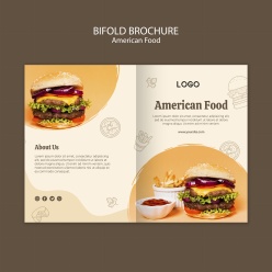 汉堡宣传册内页排版设计