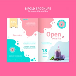 餐厅折页宣传单模板