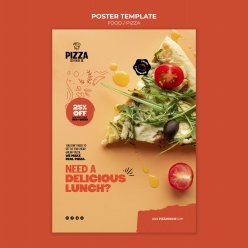 美味披萨宣传海报设计
