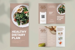 健康饮食手册模板设计