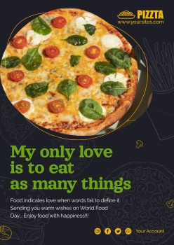 美味披萨广告海报设计PSD