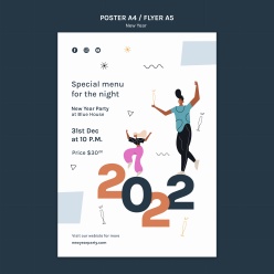 2022创意新年插画海报