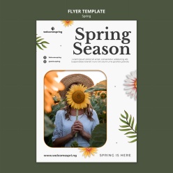春季花卉海报设计PSD