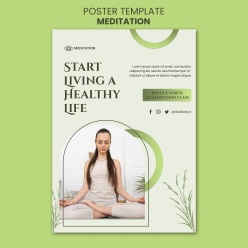 瑜伽运动广告海报设计