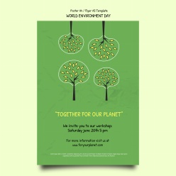 世界环境日海报模板