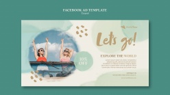 旅游脸书广告模板设计