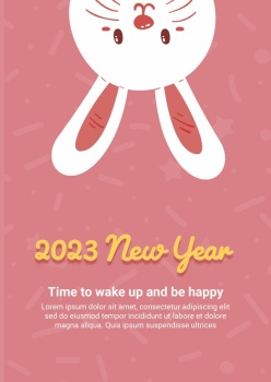 2023卡通新年海报设计PSD