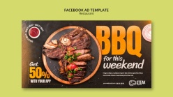 BBQ餐厅促销宣传广告
