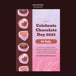 世界巧克力日宣传模板设计