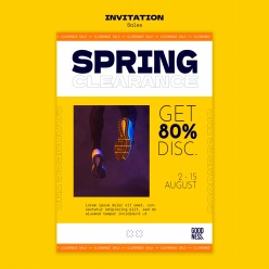 运动产品销售折扣宣传海报