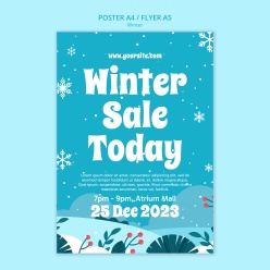 冬季促销广告海报设计PSD
